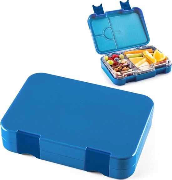 Tromba per snack con 6 contenitori - scatola di picnic per bambini in Tritan Bento Box - contenitore per snack sicuro per asilo e scuola - per bambini - 850 ml - certificato TÜV per set di picnic