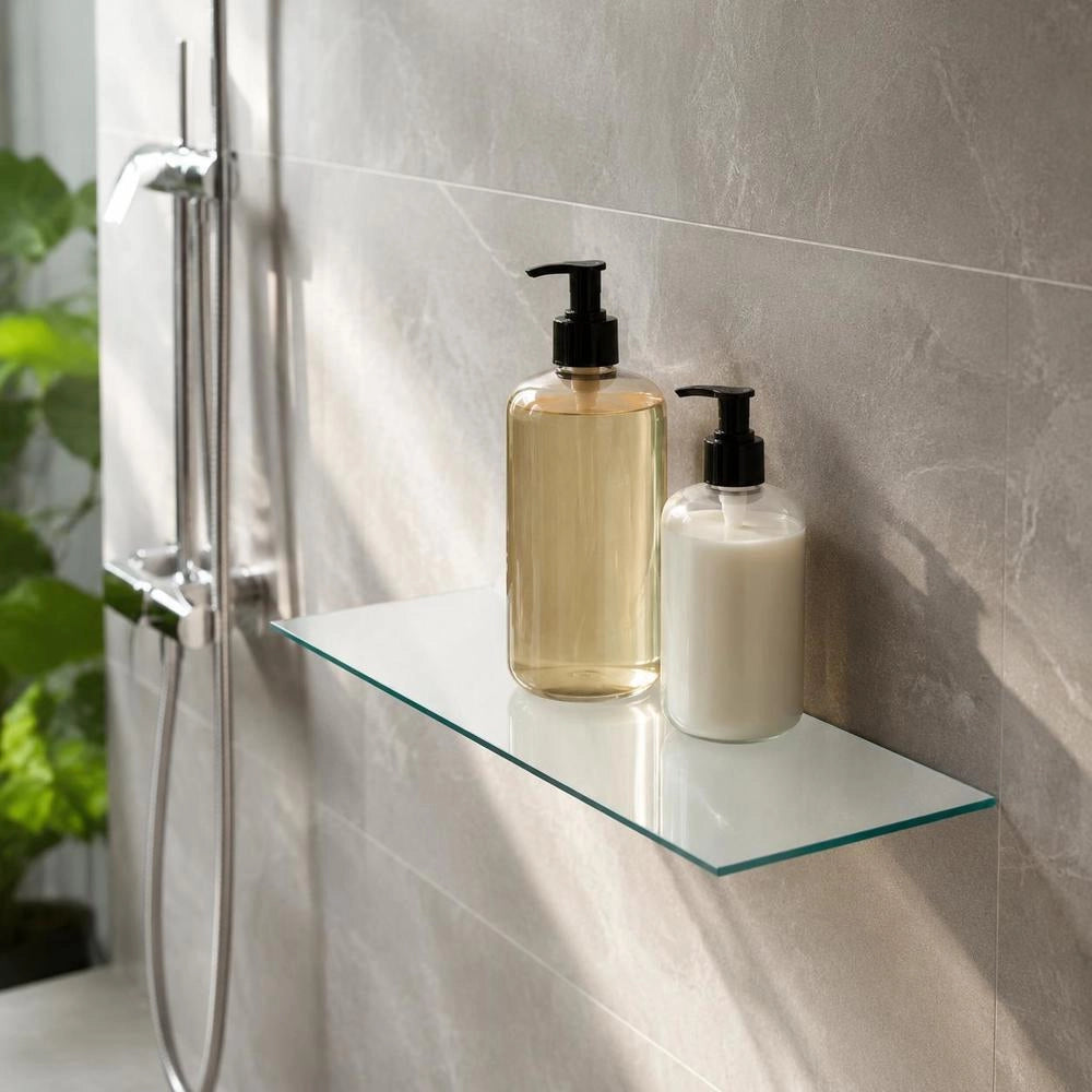 Shelf Glass Transparent 80x30 Cm