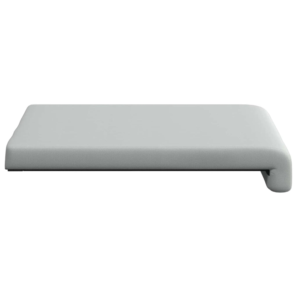 Cuscino per panchina 4 pcs Velvet testurizzato Grigio Chiaro 42043159