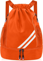 zaino sportivo, tuta da ginnastica, grande capacità, corda di traino, borsa sportiva, tuta da ginnastica, borsa sportiva impermeabile, tuta da ginnastica con tasche per bottiglia di acqua, per adulti e giovani