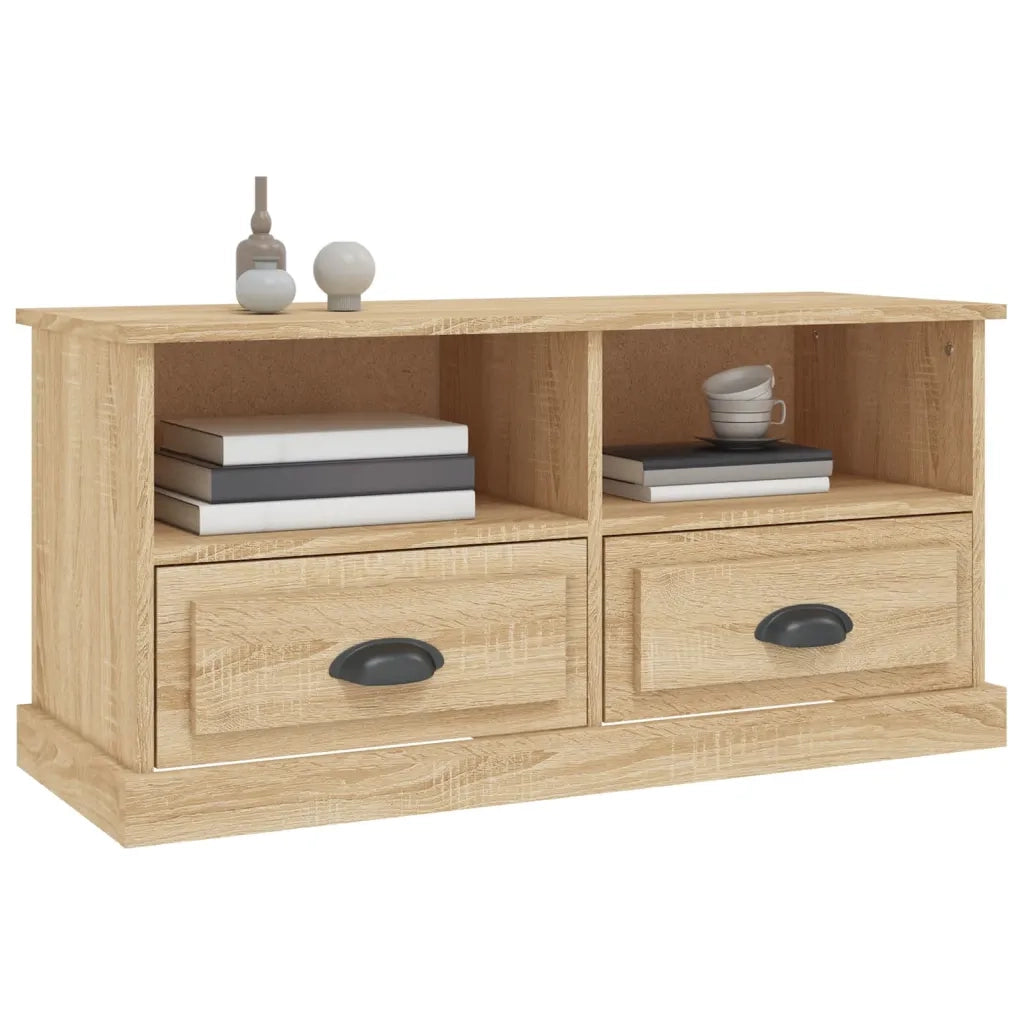 Mobile Porta TV Rovere Sonoma 93x35,5x45cm in Legno Multistrato 816467
