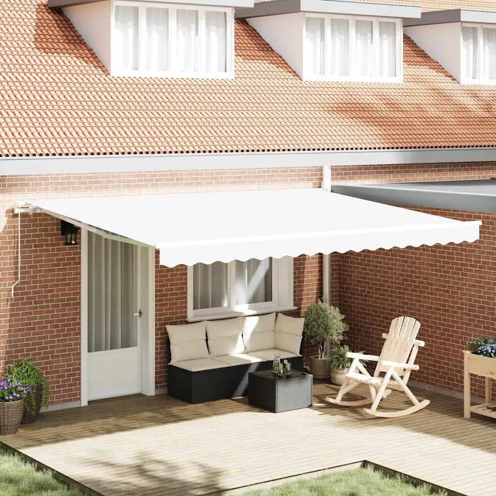 Telo di ricambio per tenda da sole Bianco 4,5 × 3,5 m 42000577