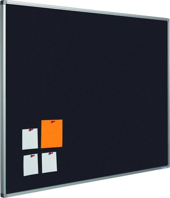 Pannello da parete Softline profilo 16mm bulletin Nero - 120x300cm