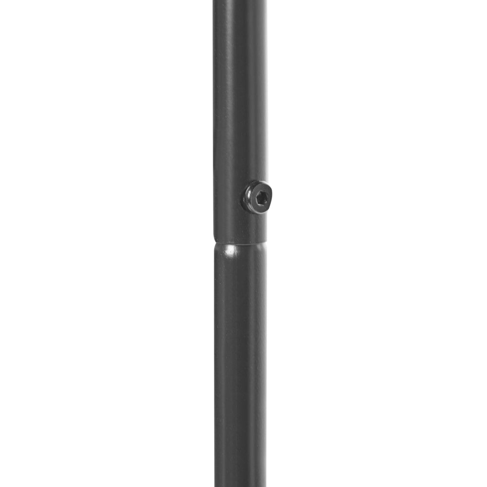 Appendiabiti in acciaio e metallo nero da 160 cm con ripiani e scaffali stile Glamour Industriale