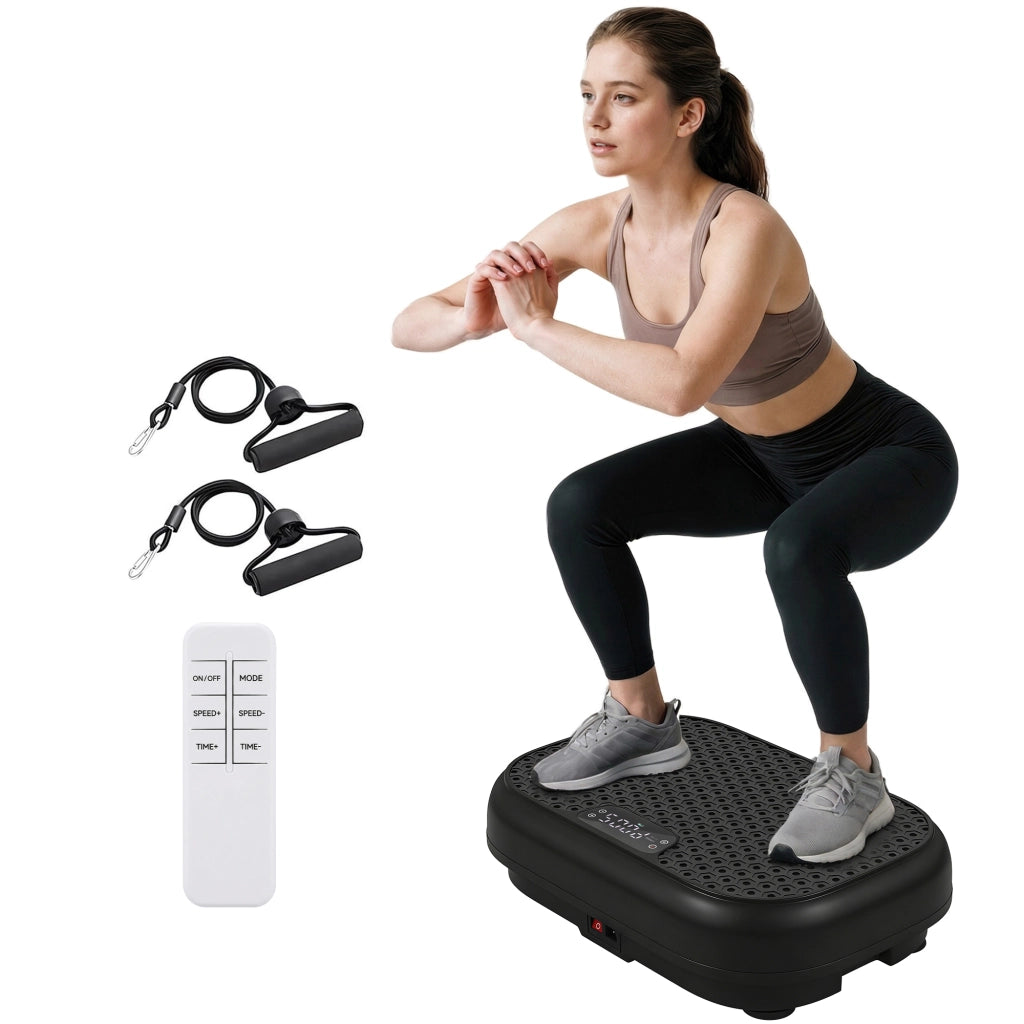 Pedana Vibrante Fitness ¨C Xylo ¨C 120 Livelli Intensit¨¤, Telecomando, Display LED, Nero