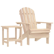 Sedia da Giardino Adirondack con Tavolino in Legno Abete cod mxl 40556