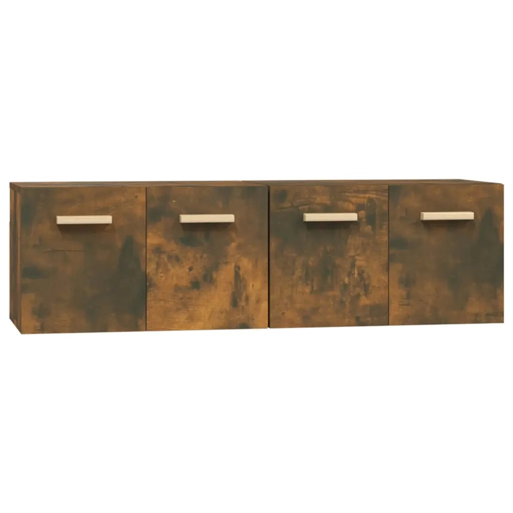 Mobili Parete 2 pz Rovere Fumo 60x36,5x35 cm Legno Multistrato 3115633