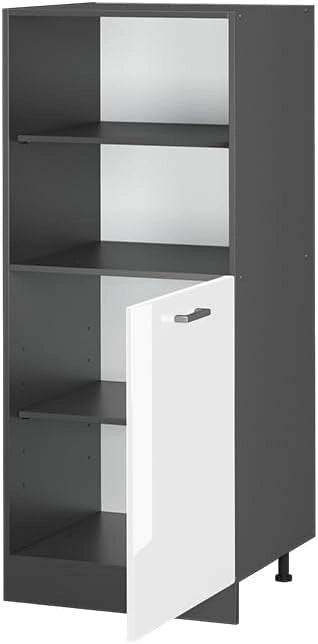 Mobile per forno da incasso R-Line, Bianco lucido, 60 cm, per la libera combinazione all'interno di sistemi cucina modulari