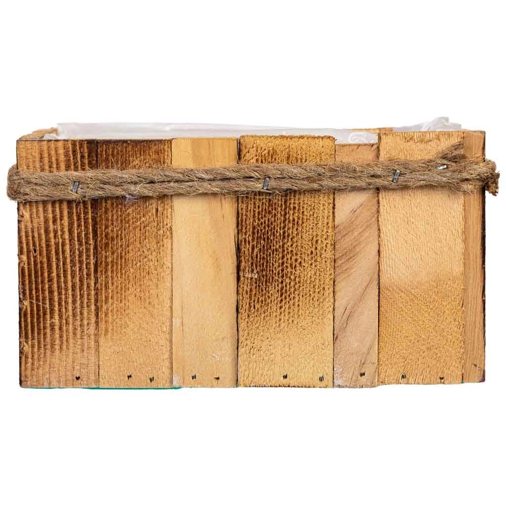 Cesto rettangolare in legno 17x11x9h cm