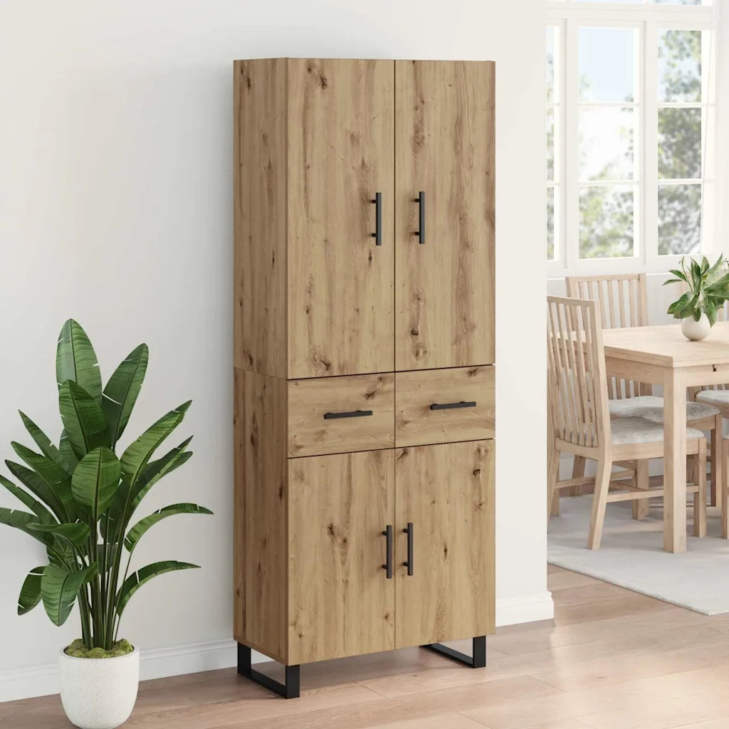 Credenza 2 pcs Rovere artigianale 69,5 x 34 x 180 cm 3415965