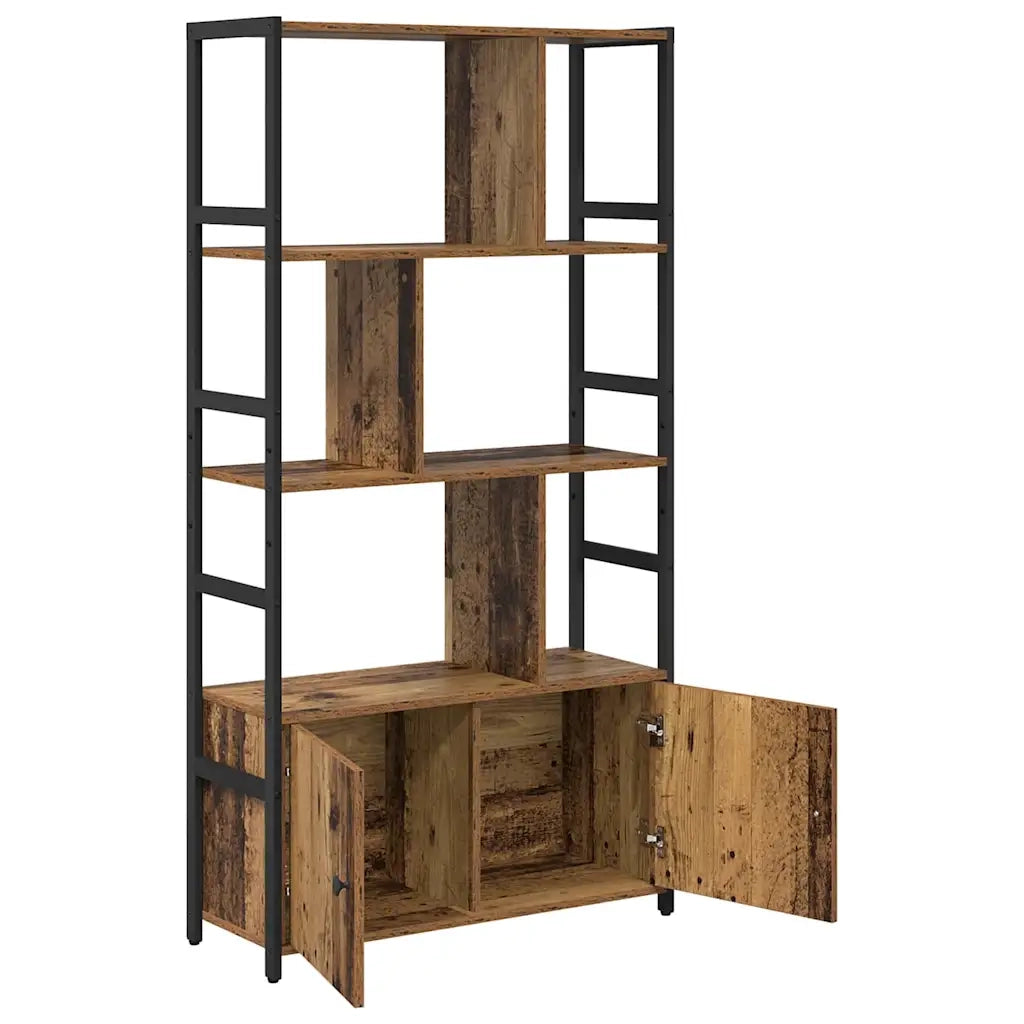vidaXL Libreria Legno vecchio 80 x 30 x 155.5 cm Legno multistrato