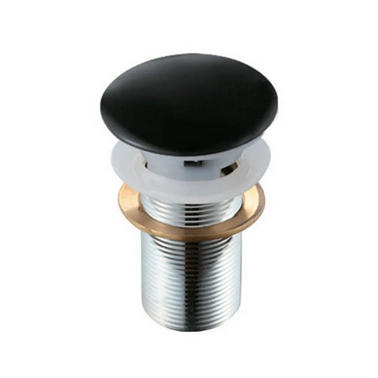 Piletta click clack con tappo nero lucido in ceramica senza troppopieno