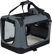 Portaoggetto per cani/gatti - Valigetta con cuscino per cani - Grigio, 60x42x42cm