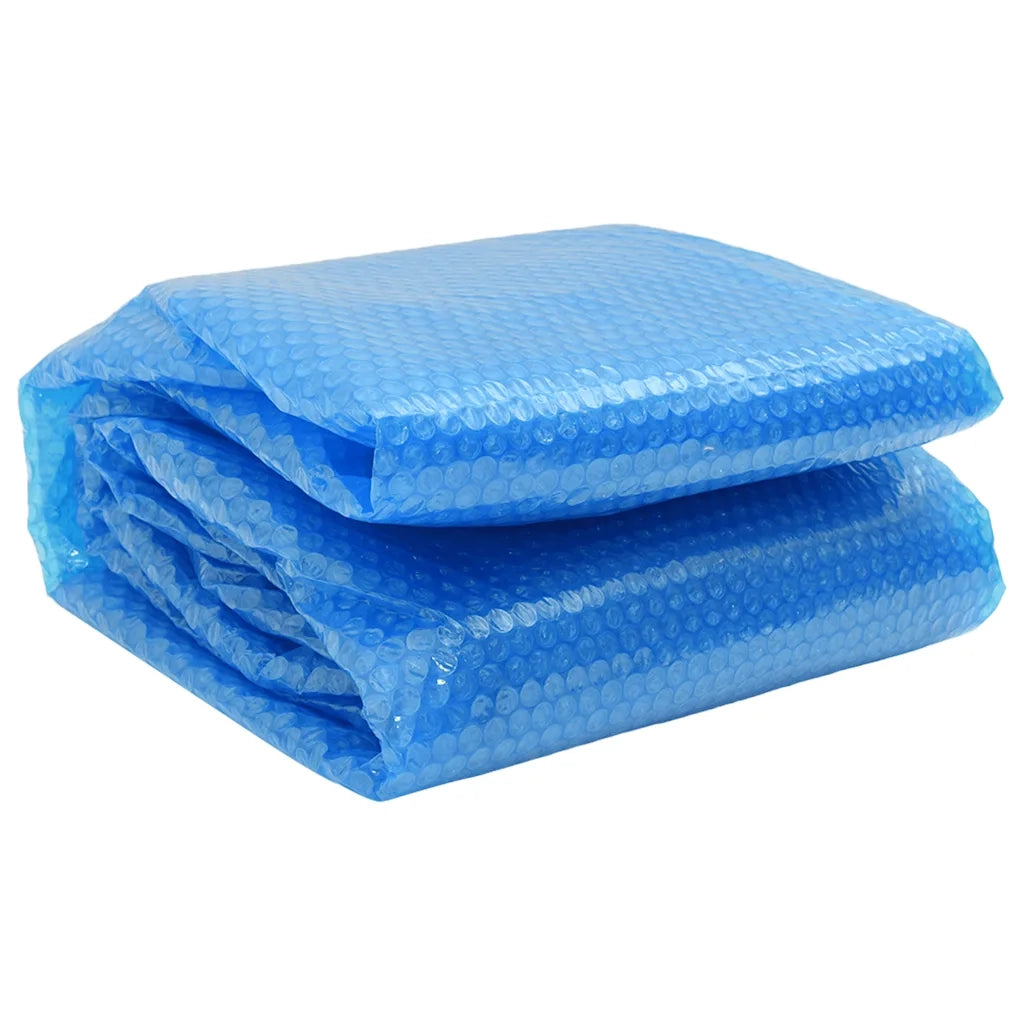 Pellicola Galleggiante Solare PE Rotonda 381 cm per Piscina Blu 90345