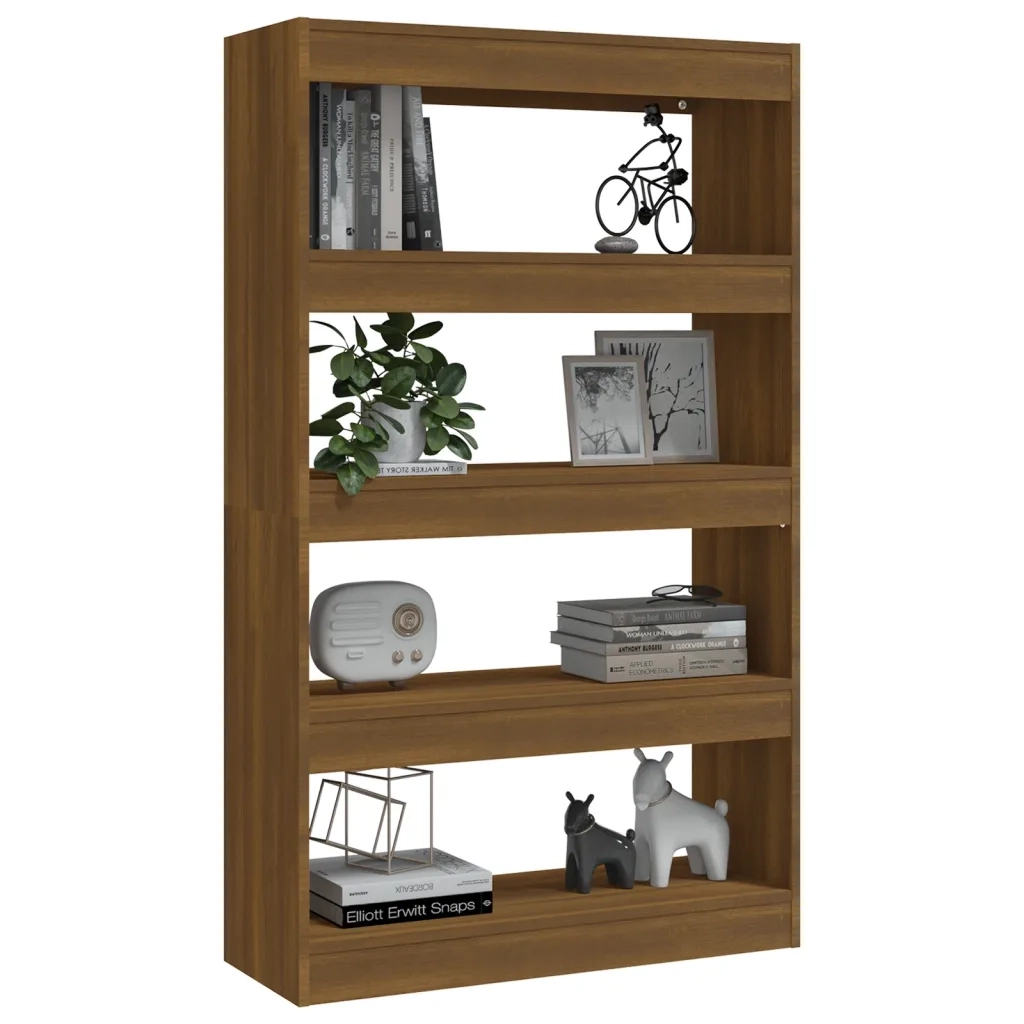 Libreria/Divisorio Rovere Marrone 80x30x135 cm in Truciolato 813622