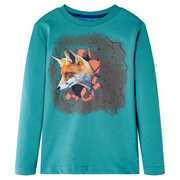 Maglietta da Bambino a Maniche Lunghe Acqua Scuro 104cod mxl 84423