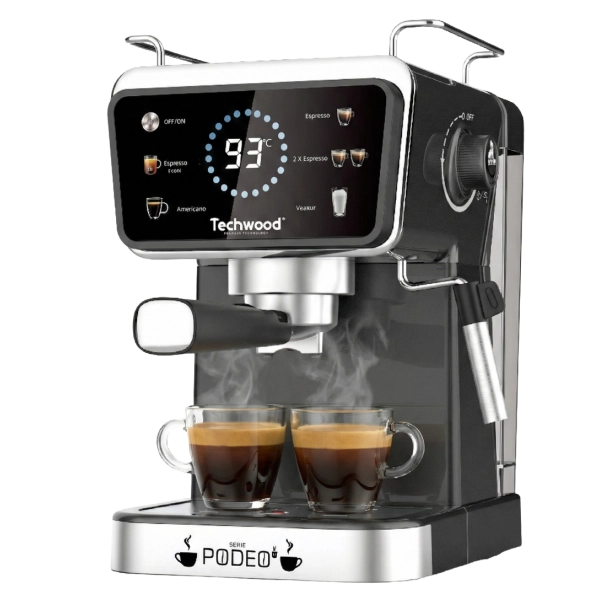 Macchina da Caffè Espresso 20 Bar 1350W con Cappuccinatore – Per Caffè Macinato e Capsule, Serbatoio 1,5L