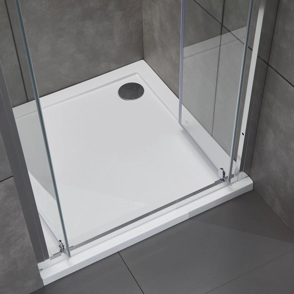 Porta Parete Doccia 120 cm 2 Ante Saloon in Cristallo Trasparente 6mm H195 Bonussi Giuly