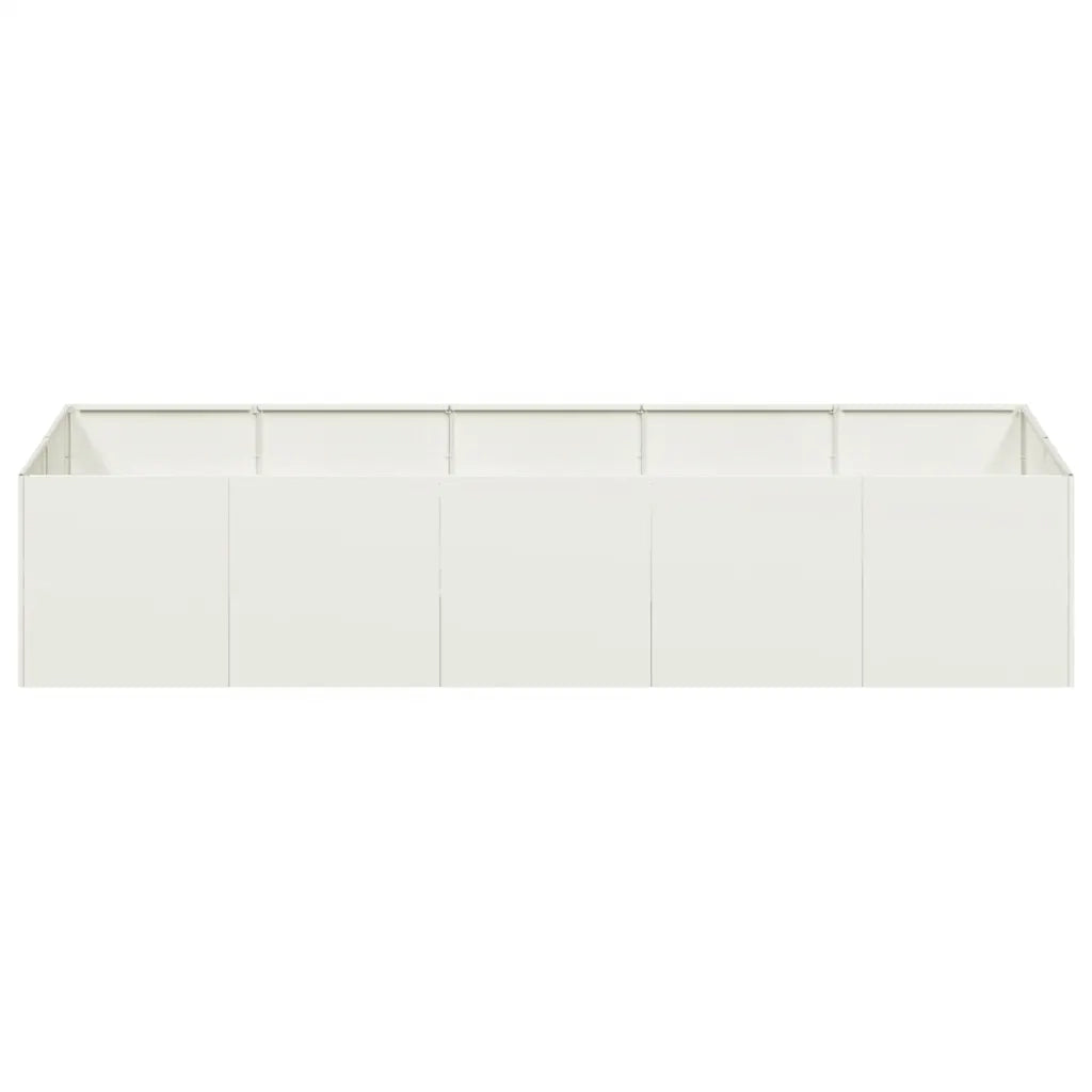 Fioriera Bianca 200x80x40 cm in Acciaio 860753