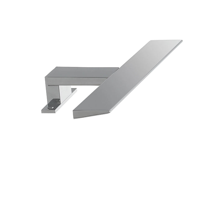 APPLIQUE LED WALLY CROMO FISSAGGIO PARETE E SPECCHIO 8W 880LM 4000K IP44 30X11,5X4,2CM