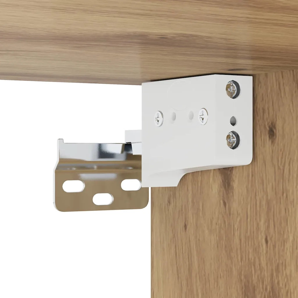 Unit¨¤ per TV a Muro 4 pz | Armadietto TV | Mobile Porta TV Rovere artigianale Legno multistrato