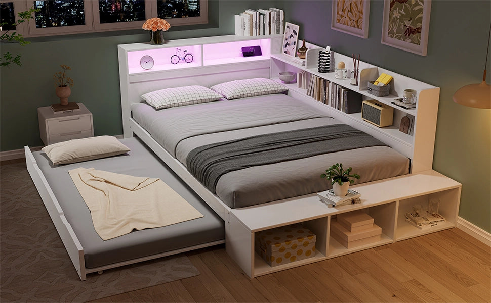letto in legno bianco 120 x 200 cm