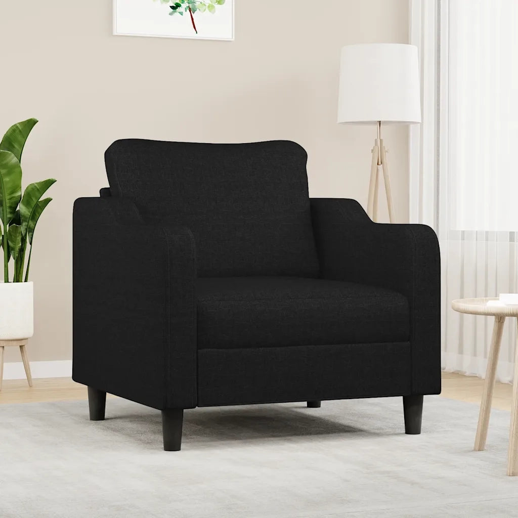 Divano Sedia-Poltrona Nera 60 cm in Tessuto 448990