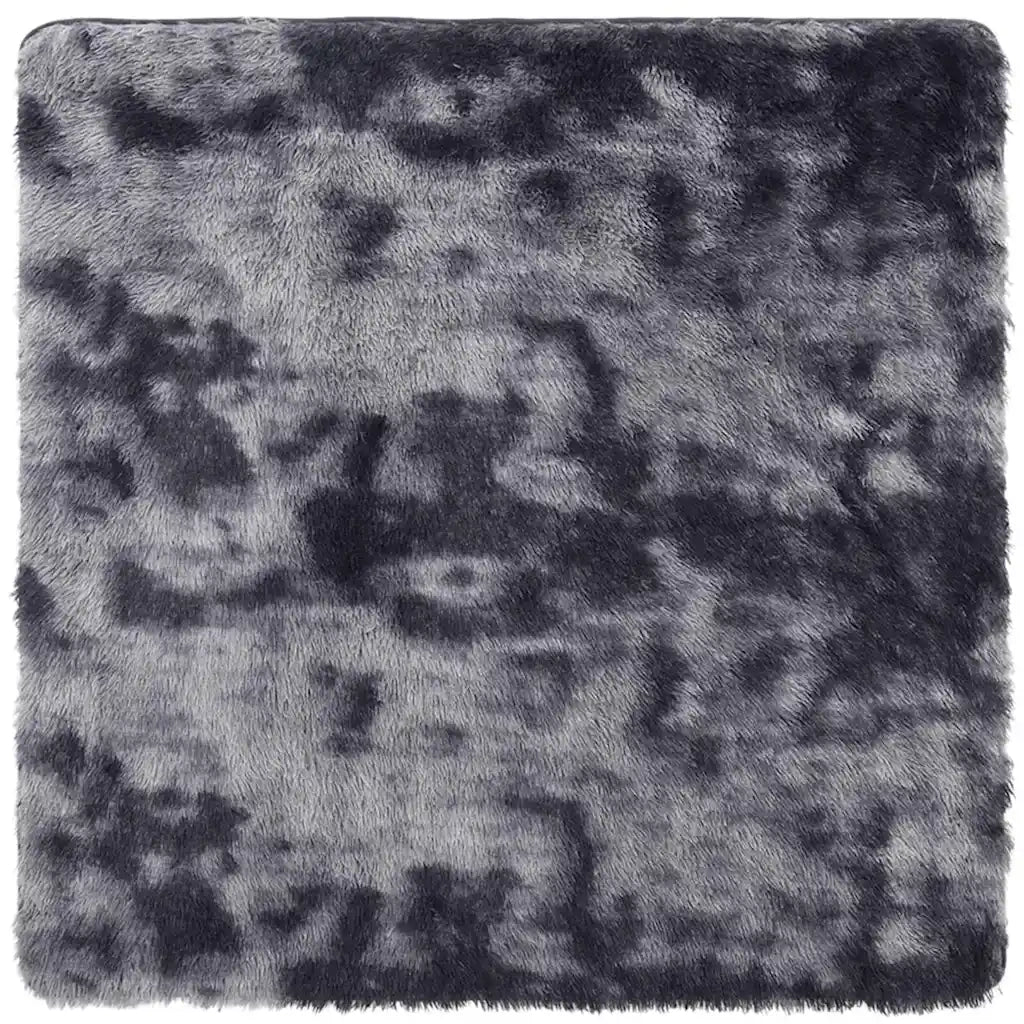vidaXL Tappeto Shaggy a Pelo Lungo NAVARRA Grigio Scuro 120x120 cm