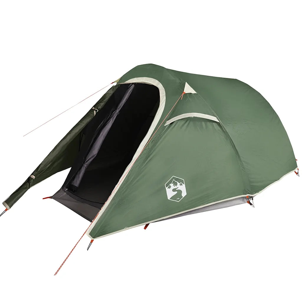 Tenda da Campeggio a Tunnel per 2 Persone-Tenda per Escursionismo Verde Impermeabile 734639