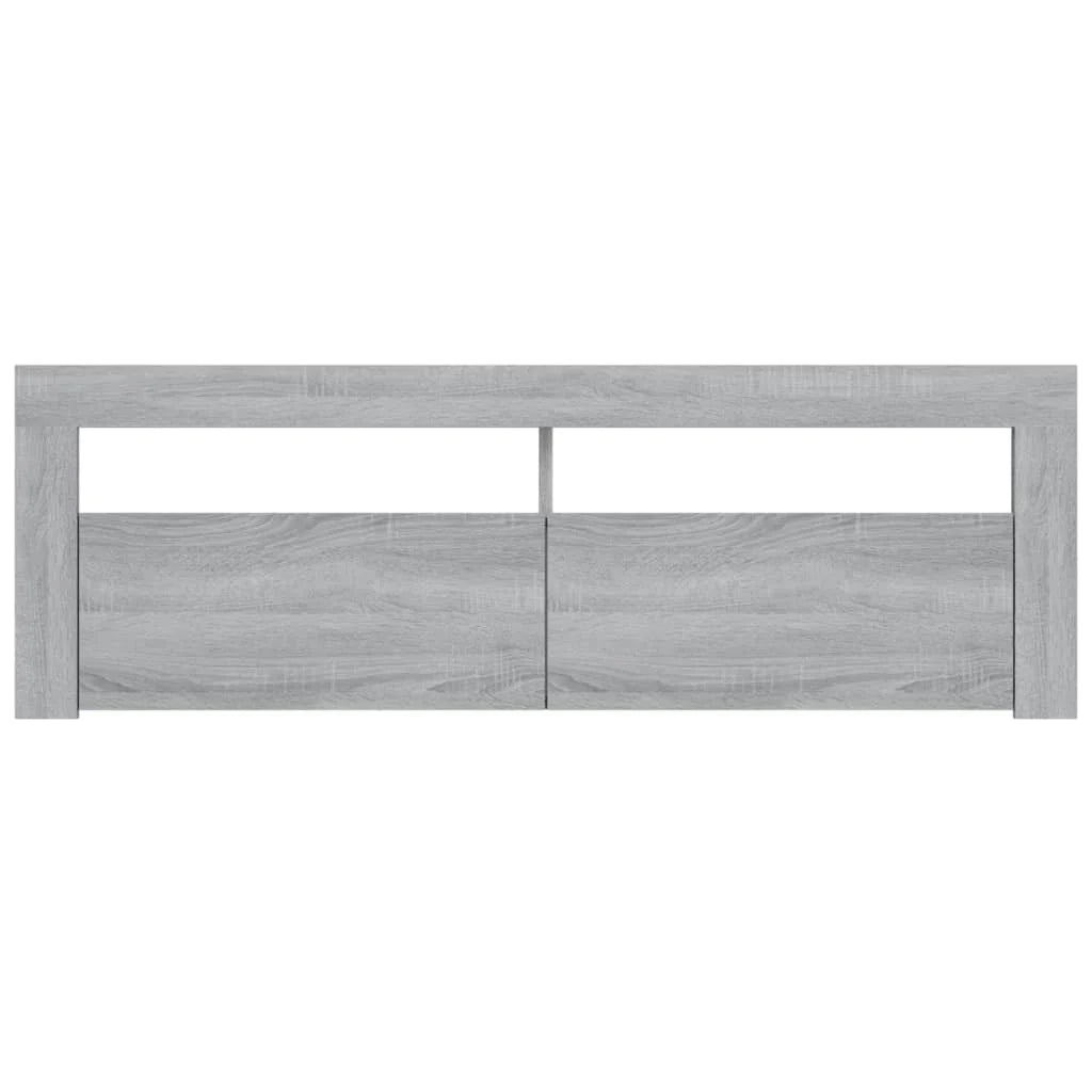 Mobile TV multimediale mensola TV credenza mobile TV sala da pranzo soggiorno camera da letto con luci LED Sonoma 120 x 35 x 40 cm grigio 02_0026798