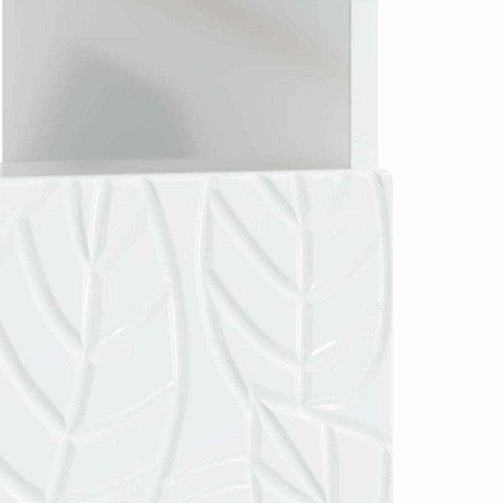 Mobile TV LED Bianco Lucido Legno ingegnerizzato 897209