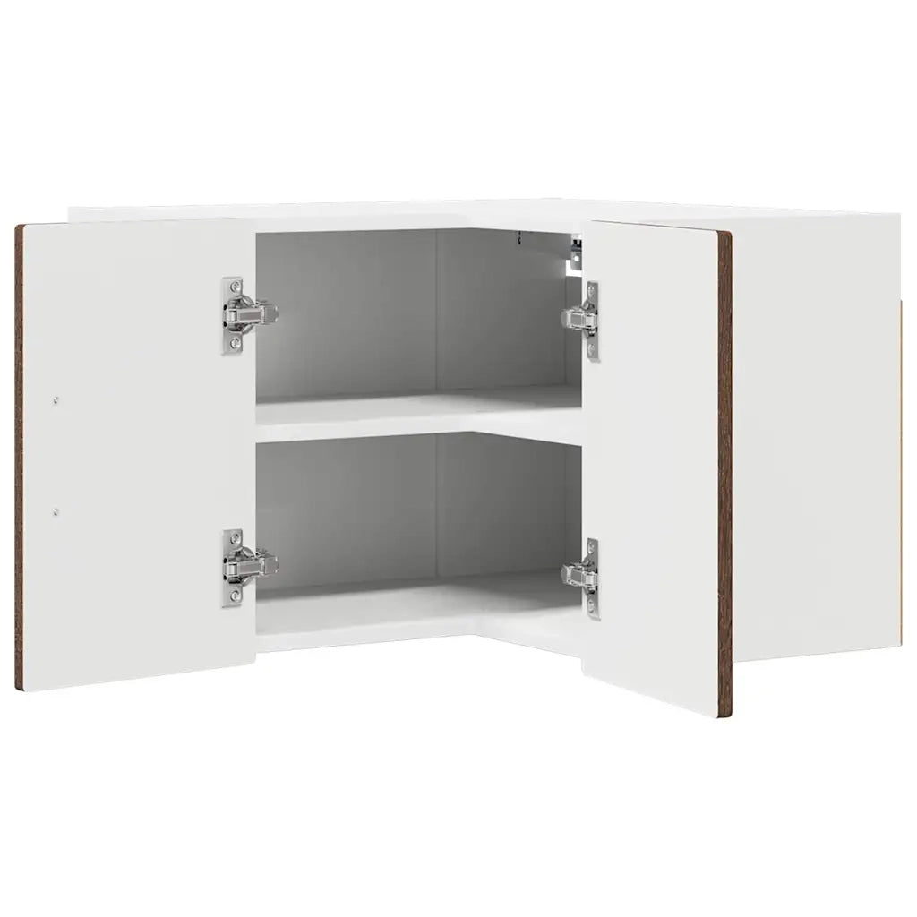 Mobile angolare per parete PORTO Rovere Marrone 57 x 57 x 40 cm
