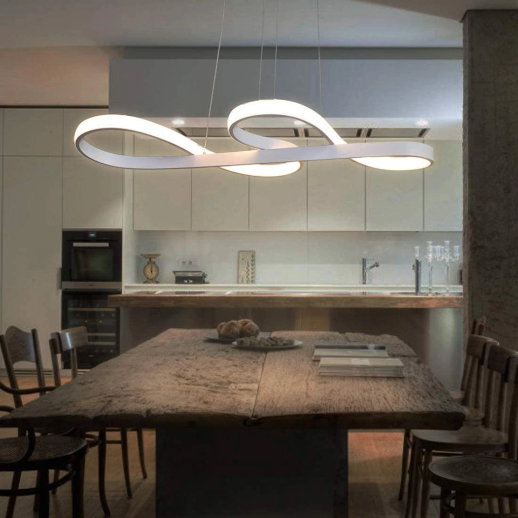 Lampada a sospensione ZMH LED bianca moderna dimmerabile 47W per sala da pranzo