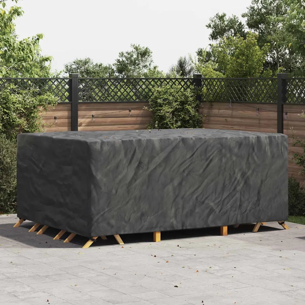 vidaXL Copertura per mobili da esterno Nero 280 x 204 x 106 cm 420D