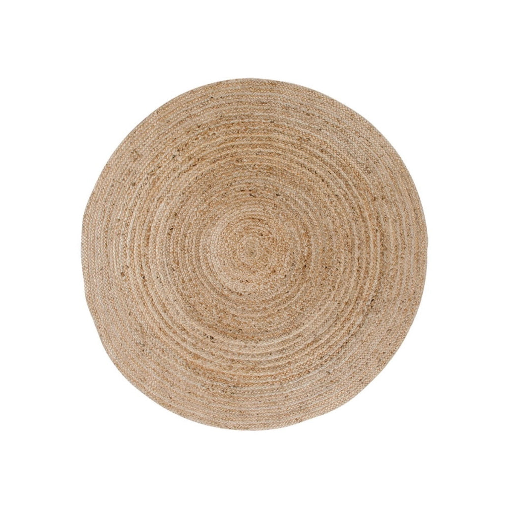 Tappeto Rotondo Bombay, Marrone, Juta, 90x90x1 cm