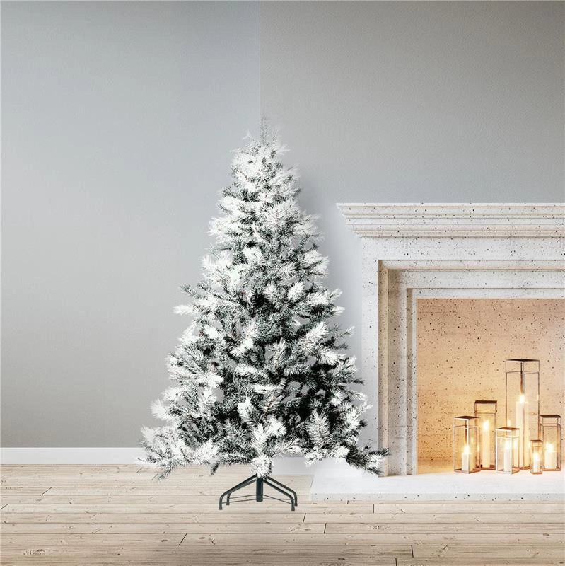 ALBERO DI NATALE ROCCARASO 180 CM CON NEVE INNEVATO ARTIFICIALE USATO COME NUOVO