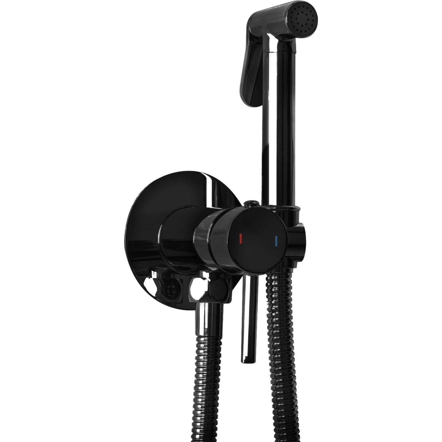 Rubinetto Bidet Rea Lungo Loop Black Metallic