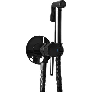 Rubinetto Bidet Rea Lungo Loop Black Metallic