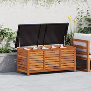 Cassapanca da Giardino 117x50x55 cm in Massello di Eucalipto 47285