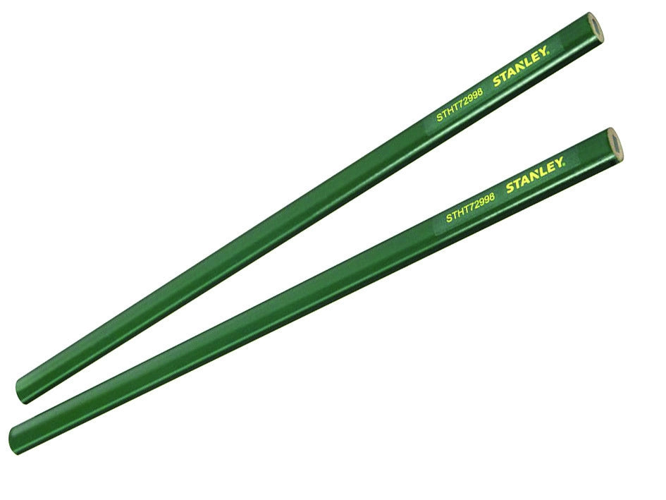 MATITA DA FALEGNAME E MURATORE VERDE MM.300- - (STHT1-72998) - 12 pezzi STANLEY