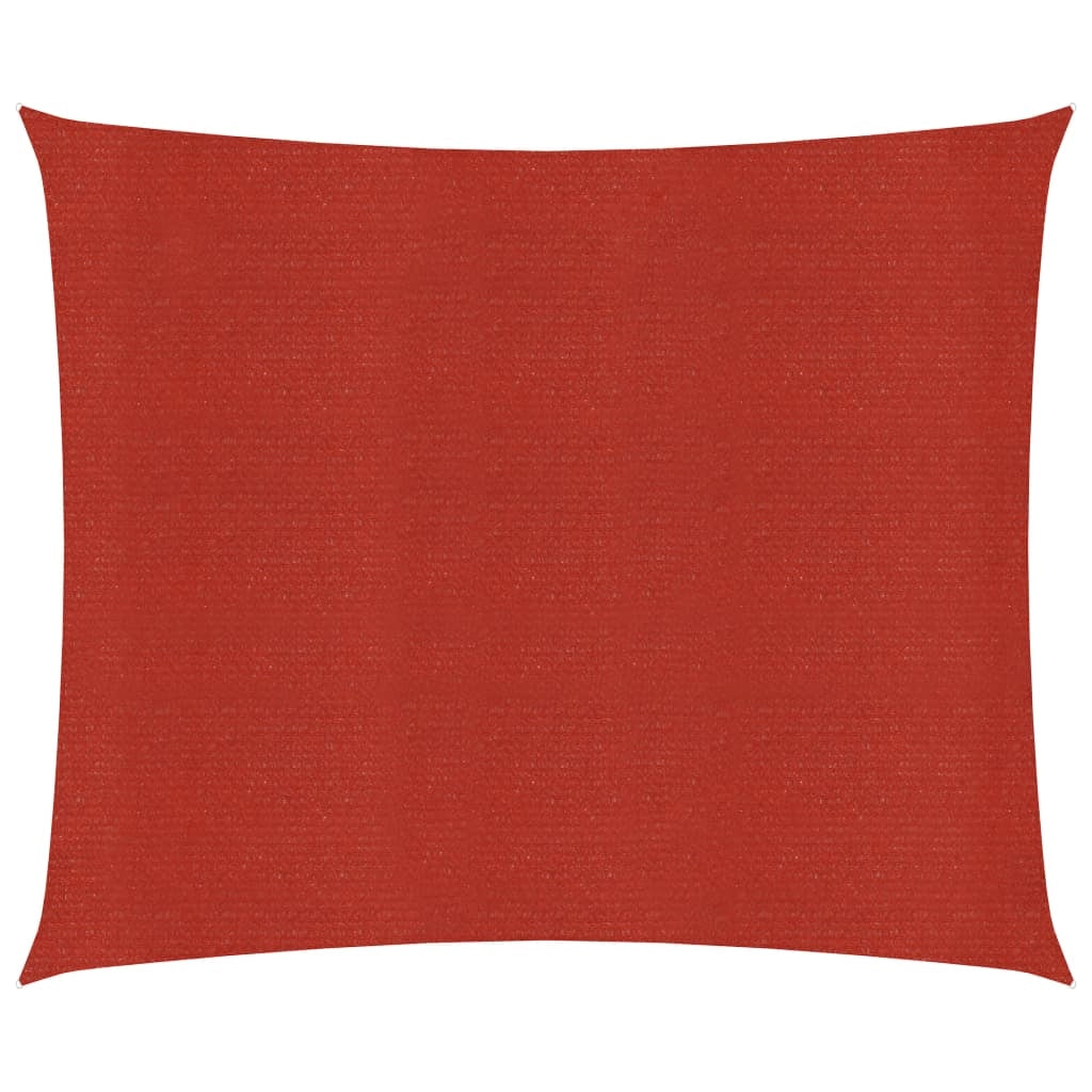 Vela ombreggiante 160 g/m² rossa 4 x 4 m HDPE 02_0009277