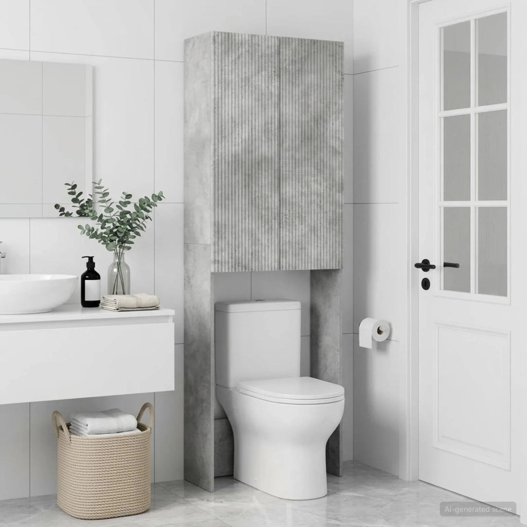 Mobile Bagno ARNHEM Grigio Cemento 66 x 25,5 x 190 cm 896698