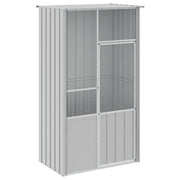 Gabbia per uccelli 115 x 78 x 200 cm acciaio zincato grigio 02_0041702