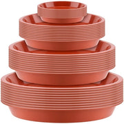 Collezione di Pianelle per Piante 40 pz - Pianelle per Interno/Esterno - Vaschette - Plastica - Diametro 1,6-3,1 cm - Piattino per Piante