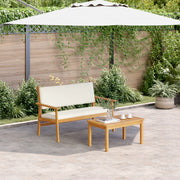 Set di divani da giardino in 4 pezzi con cuscini in legno massello di acacia