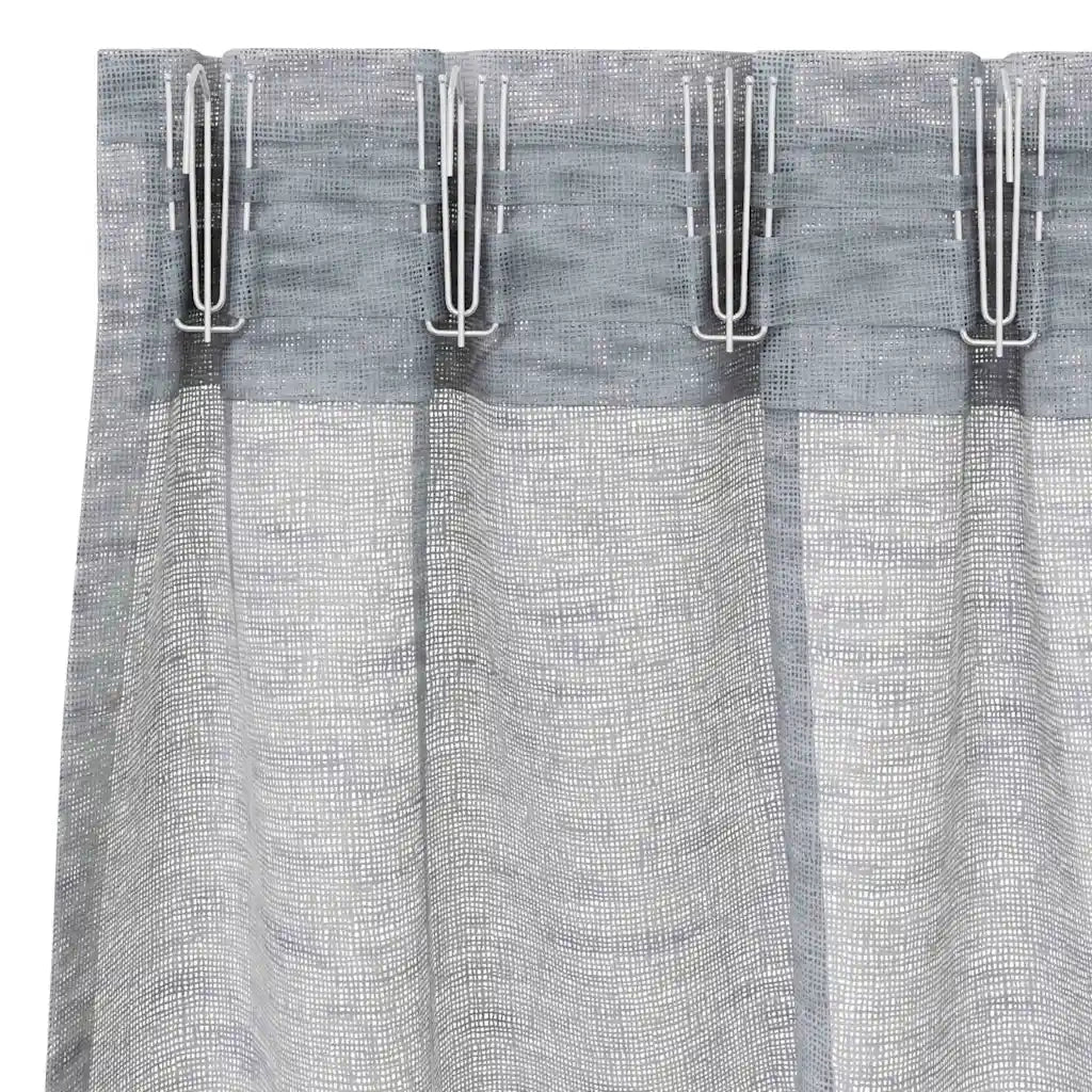 Tenda in Velo 2 pcs Grigio scuro 245 x 140 cm Poliestere 4108030
