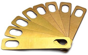 Accessori per chitarra - Shim per manico - 8 pezzi - Acciaio - Reparazione chitarra e basso - Indispensabile per l'archettista chitarrista