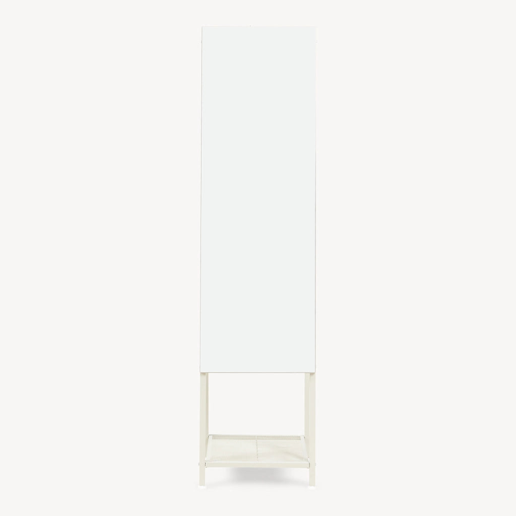 Specchio da Terra Klilbojle con Appendiabiti 160 x 40 x 35 cm - Avena Oatmeal [en.casa]