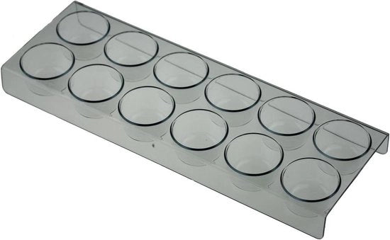 Egg Holders 12 pezzi - compatibili con Gorenje frigorifero - lunghezza 28 cm - larghezza 10 cm - altezza 25 cm - diametro vaschetta 4 cm.