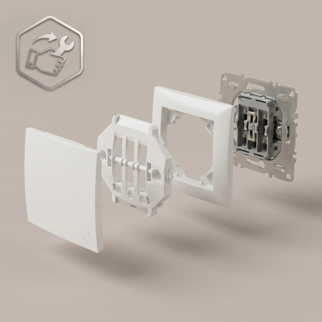 Pulsante Per Campanello Oste Jnh008-w White